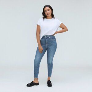 Everlane Jeans Women's Way-High® Hourglass Skinny Jean in Faded Blue, Size 28